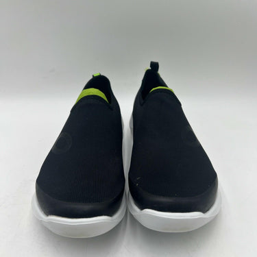 Women’s OOFOS OOMG Sport Low Shoe Black White Stretch Flexible Recovery Size 9