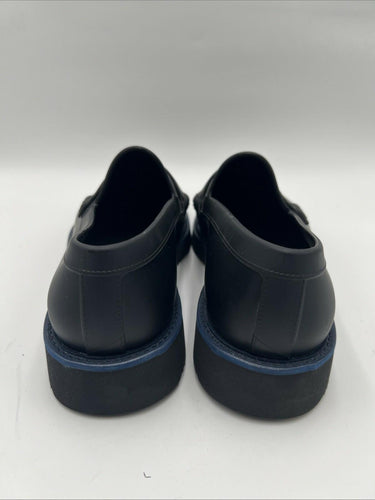 Men’s Saks Fifth Avenue black matte waterproof rubber penny loafers Size 8 Saks Fifth Avenue