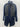 French Connection Women's Mixed Media Cutaway Coat Navy/Black Size 4 French Connection