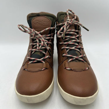 Pajar Peacemaker Faux Fur Lined Leather Sneakers Brown Size 8-8.5