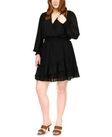 Michael Michael Kors Plus Size Smocked Ruffled Dress SIZE 3X Michael Kors