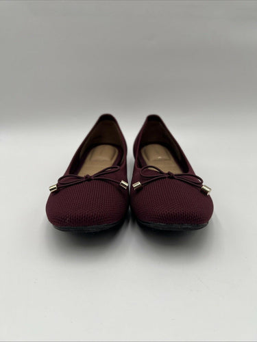 NWB Kelly & Katie Sasha Ballet Flat Women's Mad Maroon Size 6.5M Kelly & Katie