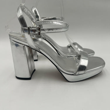 NWOB Mix No. 6 Sundra Sandals Women's Silver Size 9M/40 Mix No. 6