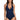La Blanca Womens Rouched Front Halter Tankini Swimsuit Top Indigo Size 16 La Blanca