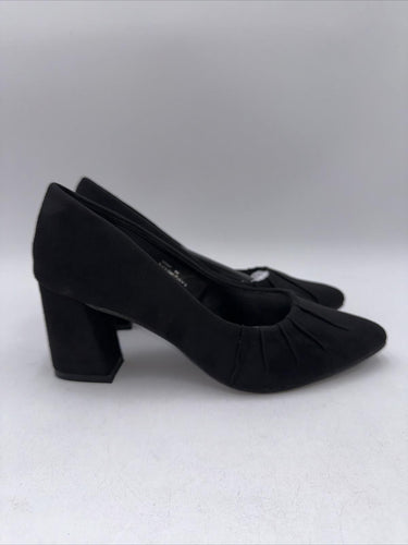 Bellini Womens Vinny Black Faux Suede Slip-On Pumps Shoes Size 9 M Bellini