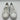 Men's Prada brushed White leather low-top Lace up sneakers Size 9UK PRADA
