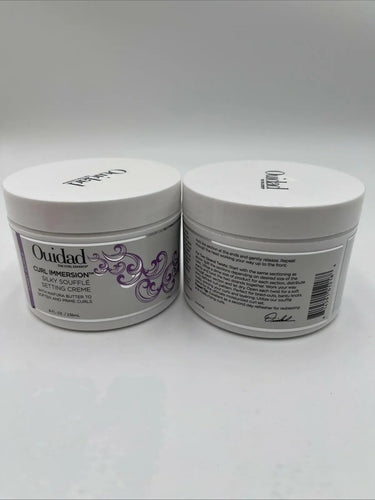 OUIDAD Kinky Curls Curl Immersion Silky Souffle Setting Creme 8 oz Lot Of 2 Ouidad