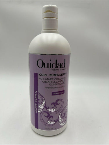 Ouidad Curl Immersion No-Lather Coconut Cream Cleansing Conditione 33.8oz Ouidad