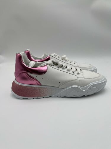 Alexander McQueen Court Trainer in the White/Pastel Pink degrade Size 41 Alexander McQueen