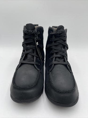 Sorel ANKENY LACE MOC TOE Mens Boots Black Size 8