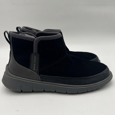 Cole Haan Women's Generation Zerogrand Water-Resistant Booties Black Suede 8B Cole Haan