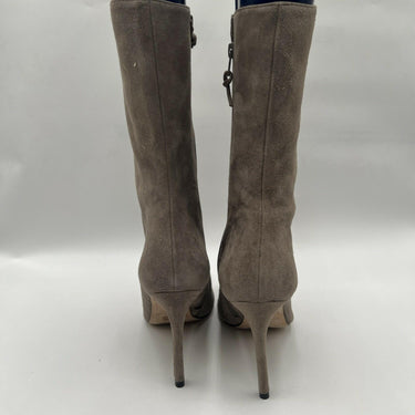 Women’s Alexandre Birman Gray Suede Side Zip Booties Size 41 Alexandre Birman