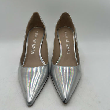 Women’s Stuart Weitzman Stuart 100 Scallop Iridescent Faux Leather Pumps 10B Stuart Weitzman