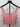 Topshop Pink Strawberry Print Tank Top Lettuce Hem Crop - US 4-6