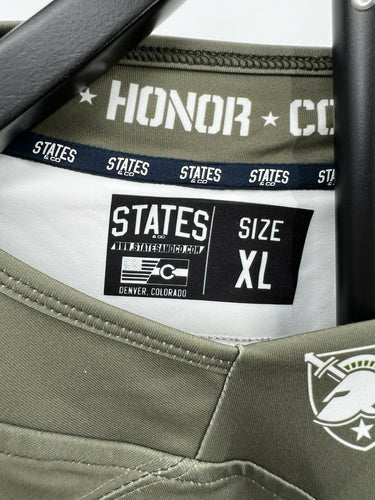 States & Co Army Hockey Jersey Mens Olive Green U.S. Military Long Sleeve XL Army
