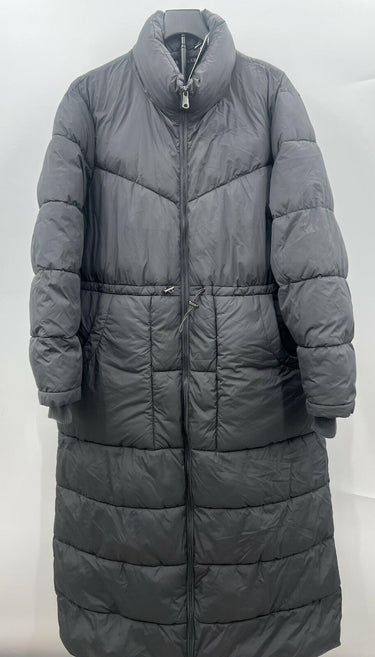 Bernardo Puffer Coat Womens Black Maxi Long Drawstring Quilted NWT Winter XXL Bernardo