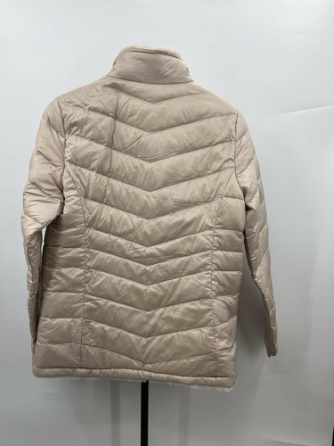 32 Degrees Womens Puffer Jacket Beige Chevron Quilted Ultra Light Down Warm XS 32 Degrees