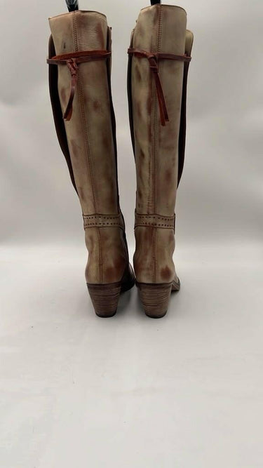 Corral Heritage Honey Zipper Point Toe leather western boot distressed Size 7 Heritage