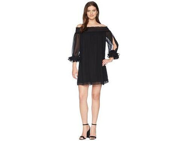 Women's Cece Shiloh Off The Shoulder Split Sleeve Shift Dress, Size 0 CeCe