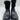 Women’s Moncler Ginette Knit Waterproof Rain Boots in black Rubber Size 35 Moncler