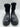 Women’s Moncler Ginette Knit Waterproof Rain Boots in black Rubber Size 35 Moncler