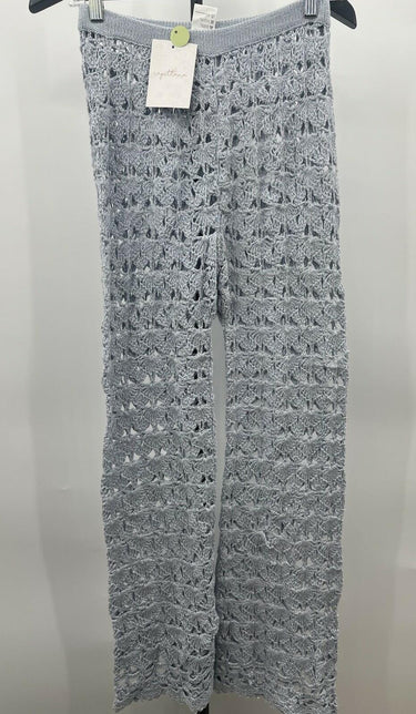 Capittana Pants Light Blue Crochet Knit Cotton Wide Leg Cover Up XS/S Caprittana