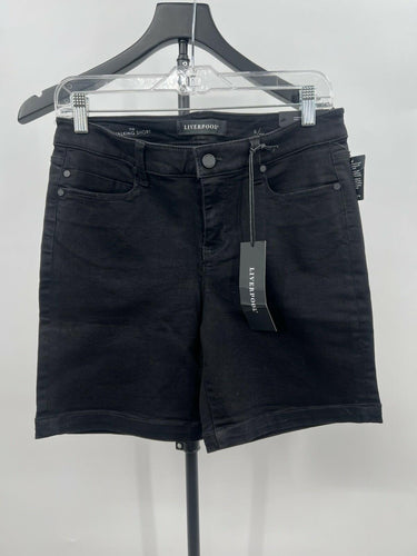 Liverpool Los Angeles The Walking Short Black Denim NWT New Womens Size 6/28 Liverpool Jeans