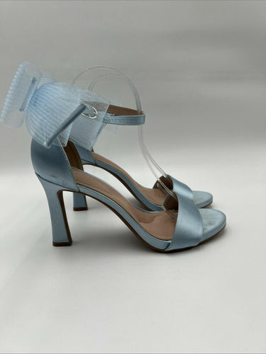 Kelly and Katie Women’s Nemira Sandal Sky Blue Satin- Size 9.5 M Kelly And Katie
