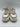 Le Tigre MIDTOWN White/Taupe Leather Low Top Lace Up Platform Sneakers, Size 7M Le Tigre
