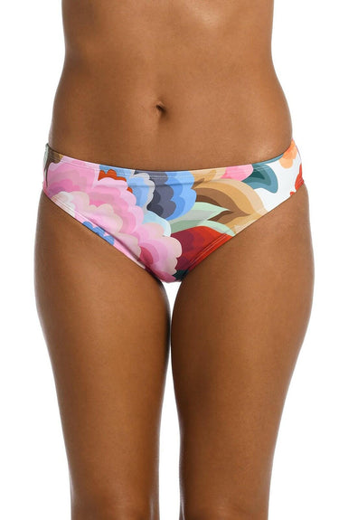 La Blanca Women's Hipster Swimsuit Bottom, Multi//Floral Rhythm Size 10 La Blanca