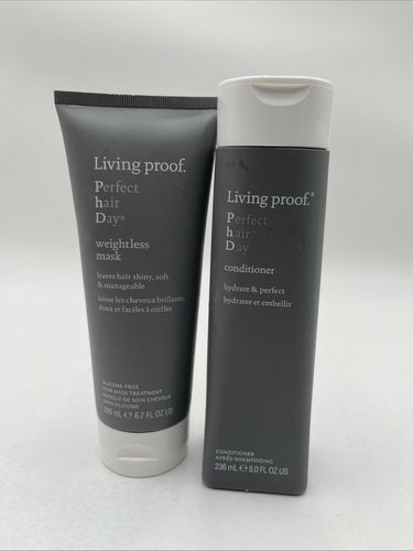 Living Proof Perfect Hair Day Weightless Mask & Conditioner 6.7oz & 8 Oz Living Proof