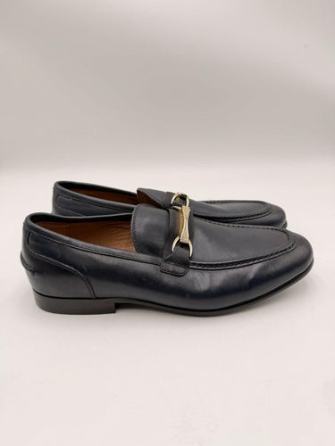 Men’s Saks Fifth Avenue Navy blue Leather Slip On driving loafers Size 8M Saks Fifth Avenue