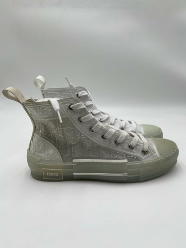 Dior B23 High-Top Sneaker transparent canvas Raised Oblique motif Size 39 Dior