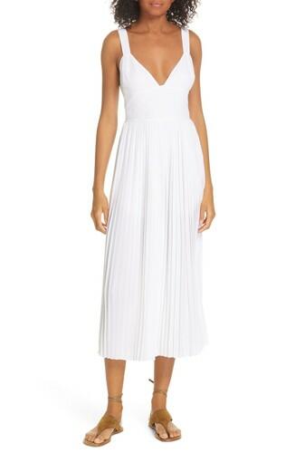 Women's Vince Pleated Woman's Jumpsuit, Size 10 - White Vince