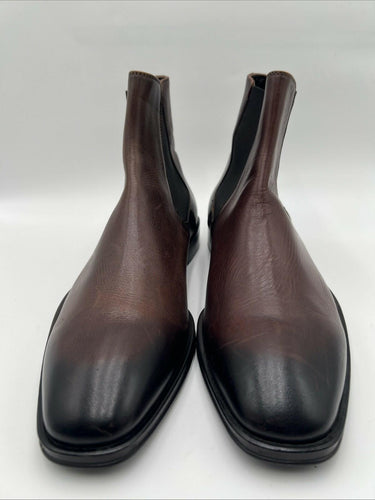 Cavalli Class by Roberto Cavalli Men's Leather Chelsea Boots in Brown Size 43 Roberto Cavalli