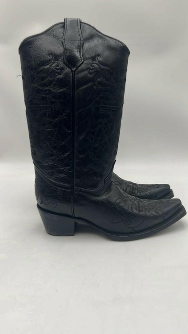 CIRCLE G WOMEN'S CROSS EMBROIDERED WESTERN BOOTS SIZE 8M Circle G