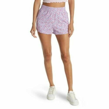 Abound Womens Shorts Medium Geometric Printed Pull On Purple L ABOUND