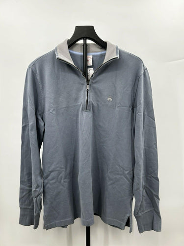 Brooks Brothers blue men's quarter-zip pullover sweatshirt Size S Brooks Brothers