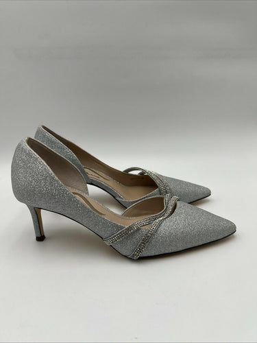 N by Nina Nevin Women's Heels Silver Size 6.5M/36.5 Nina