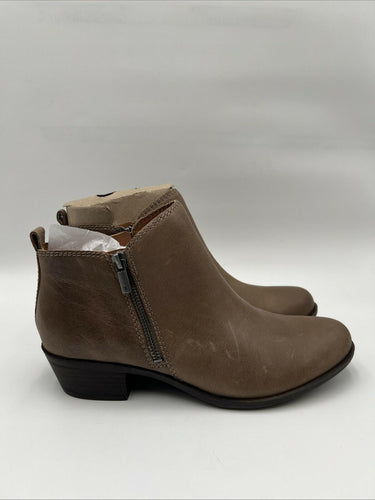 Lucky Brand Women's Basel Ankle Booties Dune Leather Size 10M Lucky Brand
