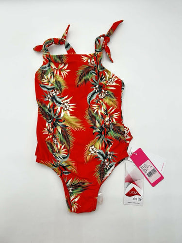 Seafolly Girls Orange tropical-print one-piece Tangelo swimsuit size 4