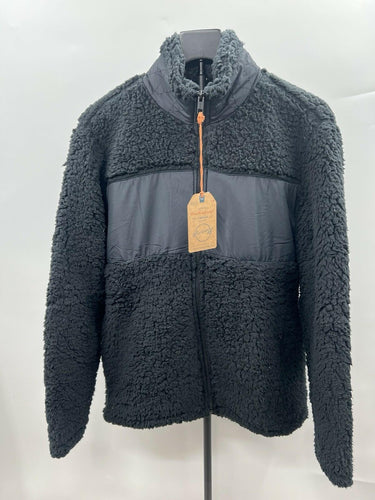 Weatherproof Vintage Sherpa Fleece Jacket Black Anthracite Mens XL Weatherproof