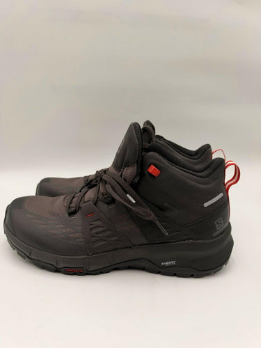 Salomon Odyssey Mid GTX Gore Tex Hiking Boots Mens Gray Black Contagrip Size 12
