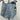 RE/DONE Levi's Handkerchief Skirt Indigo Light Wash Distressed Denim NWT Size 24 Levi's