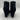 Sugar Juliette Black Micro Suede Chevron Wedge Ankle Boots Womens 7.5 Sugar
