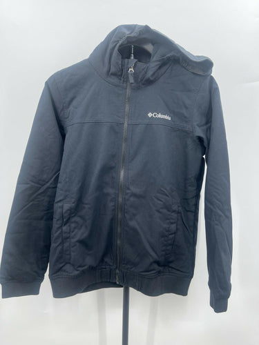 Columbia Sportswear Fleece Lined Hooded Bomber Jacket Black Youth L (14/16) Columbia