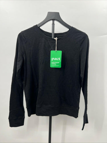 NWT Pact Organic Cotton Black T-Shirt Tee Earths Favorite Fair Trade Size S Pact