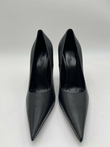 Balenciaga Knife Shark pumps black lambskin leather Heels Size 35.5