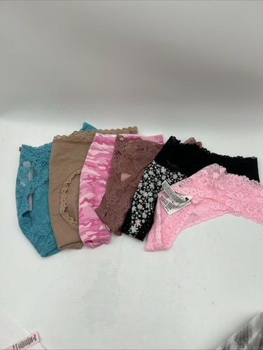 Lot Of 6 Victoria's Secret & Pink Thongs & Panties Mix Colors Size M Victoria's Secret
