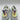 Women’s Alexander McQueen Oversized Sneakers in white iridescent heel Size 37 Alexander McQueen